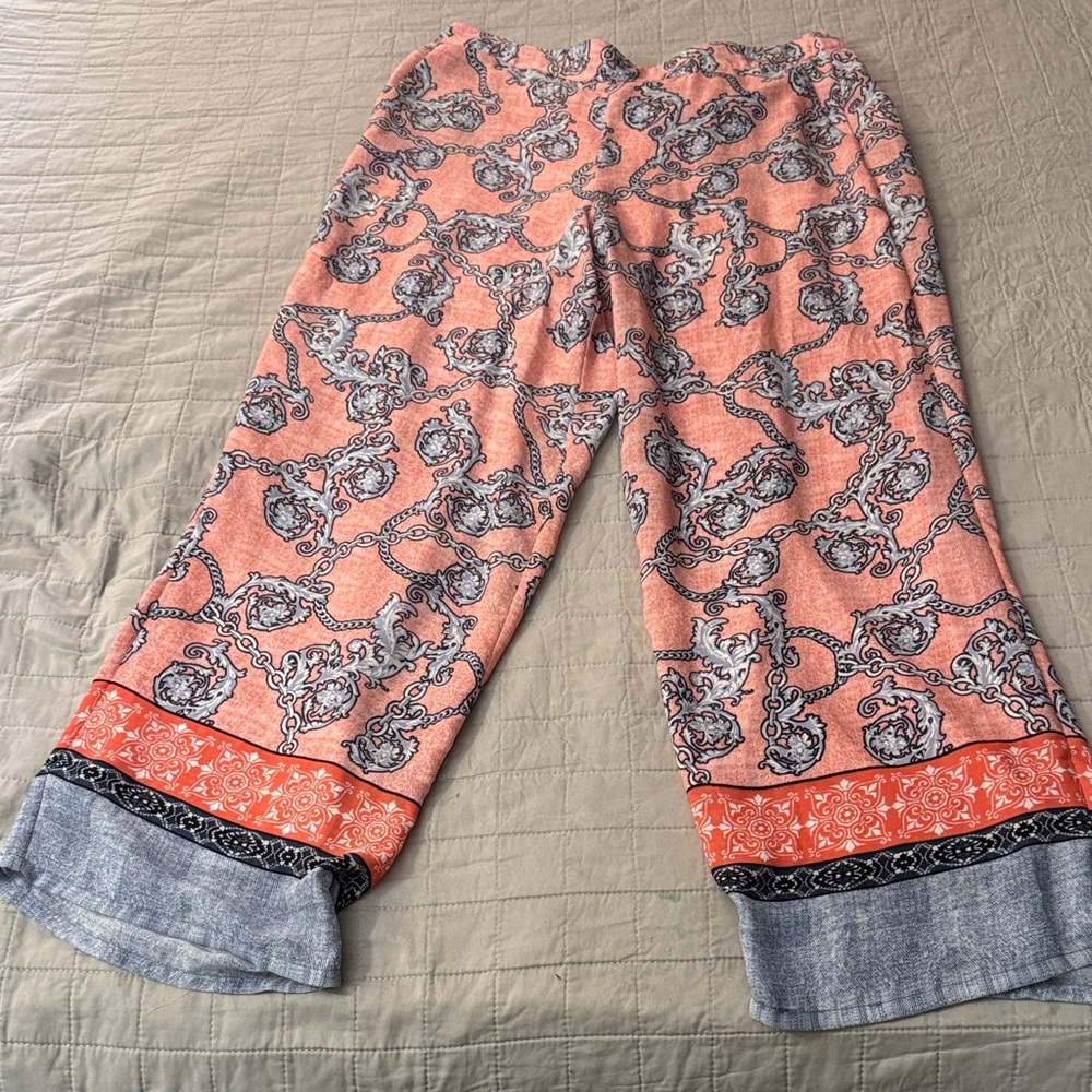 Thalia Sodi Wide Leg Pants with Paisley Print